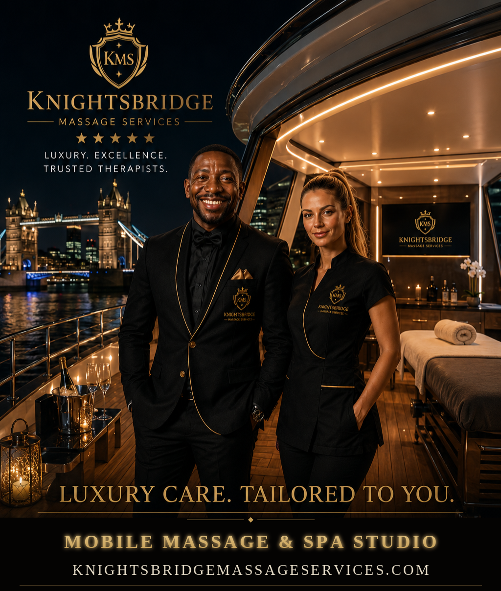 Knightsbridge mobile massage service for boat parties, birthdays and special events